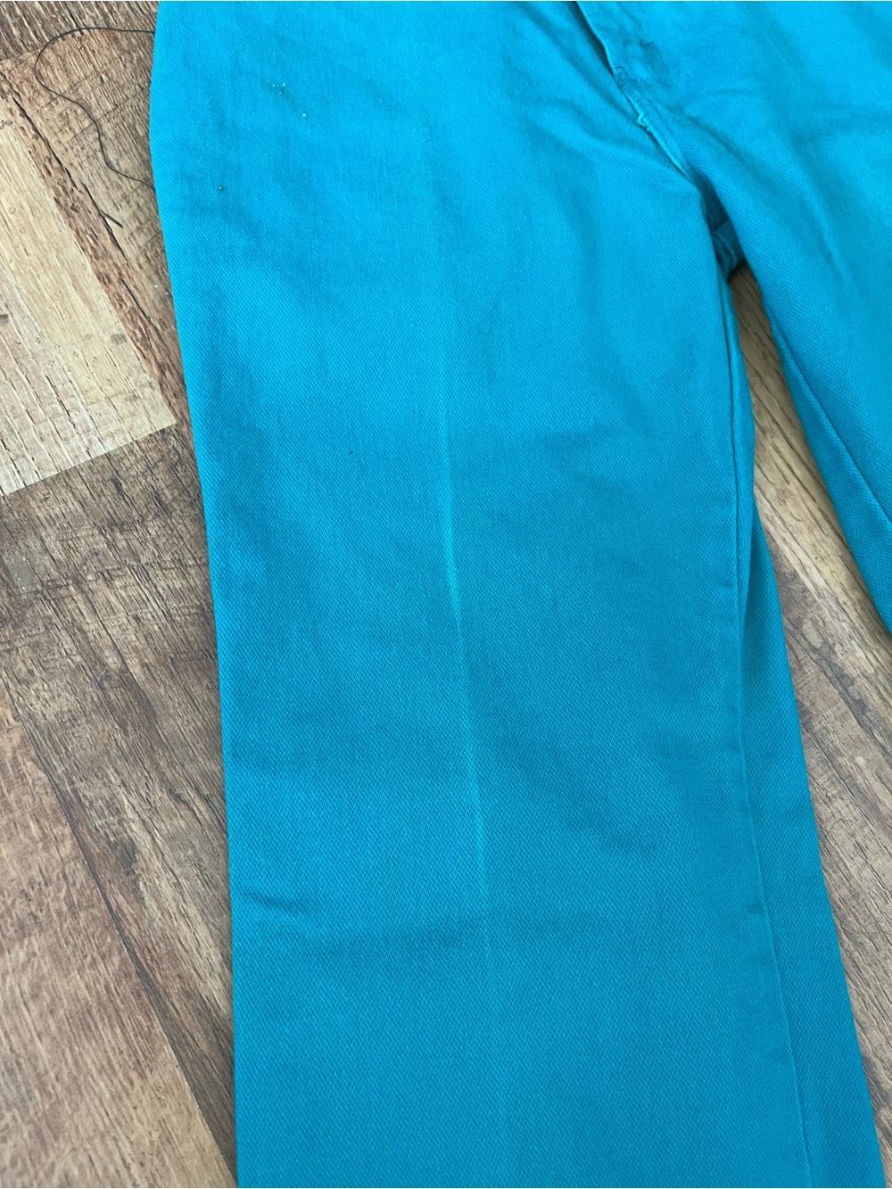 Wrangler Women’s Teal Flare Jeans vintage made in USA - Picture 6 of 13